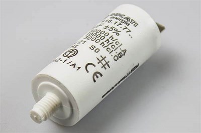 Aanloopcondensator, universal wasmachine - 3 uF (met snoer)