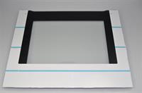 Glasplaat, AEG kookplaat & oven - 465 mm x 590 mm x B:39 mm / A:5 mm (buitenste glas)