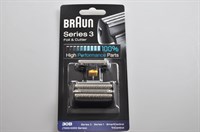 Scheerkop, Braun scheerapparaat & haar trimmer - Zwart (30B - 7000/4000 Series)