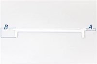 Lijst voor glasplaat, Beko koelkast & diepvries - 23 mm x 447 mm x B:60mm / A:11 mm (achter)