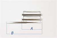 Rooster zijkant, Brandt kookplaat & oven (links met 3 telescopische rails)