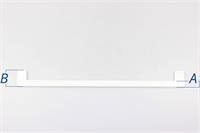 Lijst voor glasplaat, Rex-Electrolux koelkast & diepvries - 6 mm x 475 mm x B:47 mm / A:16 mm (voor)