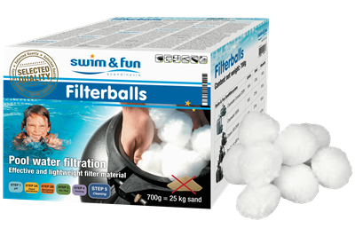 Filterballen, Swim & Fun zwembad